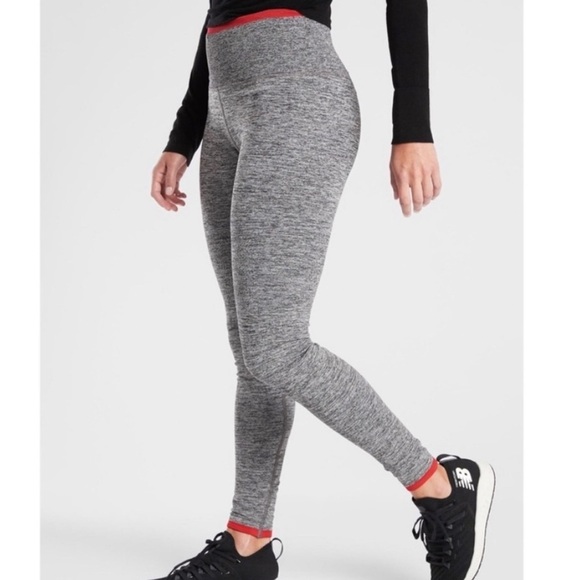 ATHLETA Andes High Rise Seamless Tights Gray size Medium - Picture 2 of 8